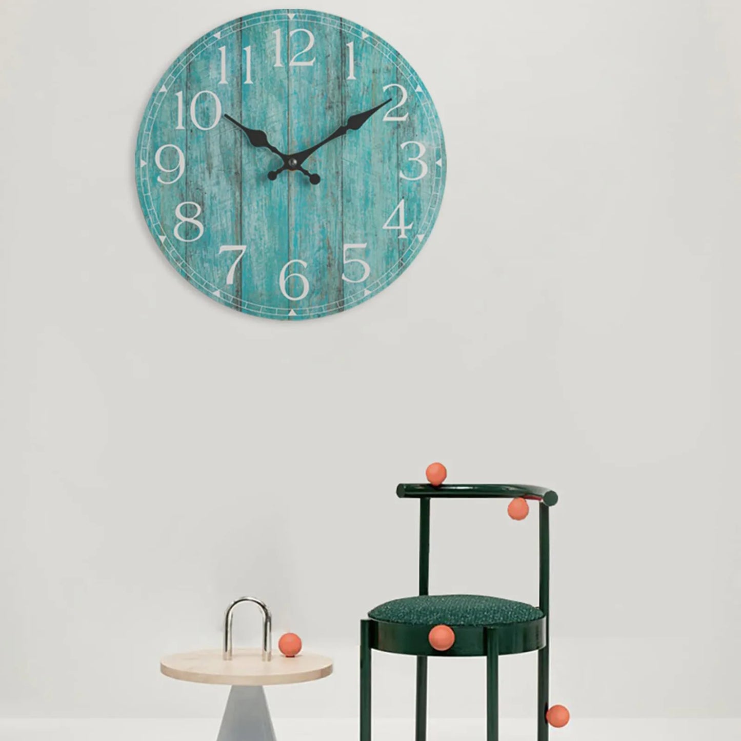 Reloj de pared de madera moderno