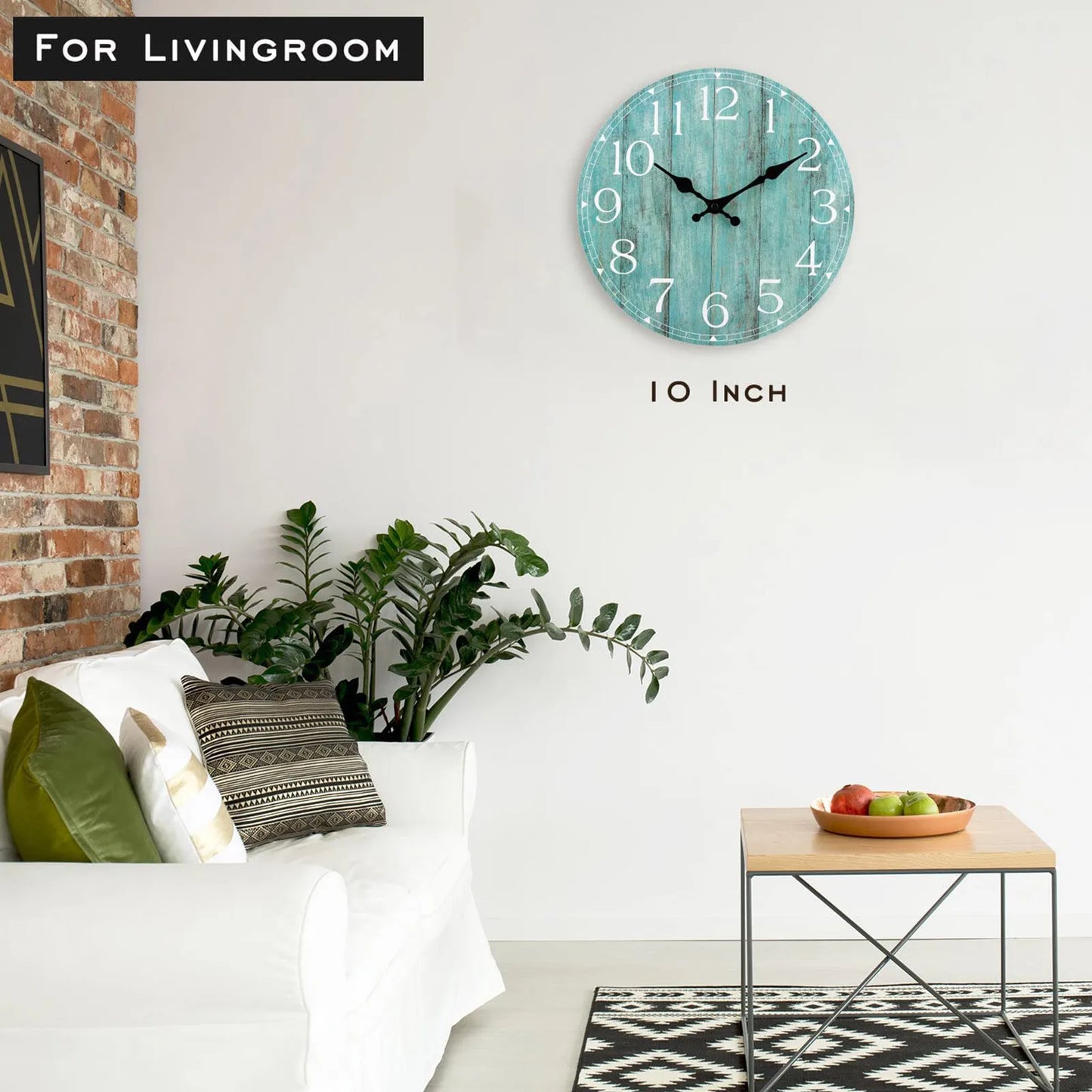 Reloj de pared de madera moderno