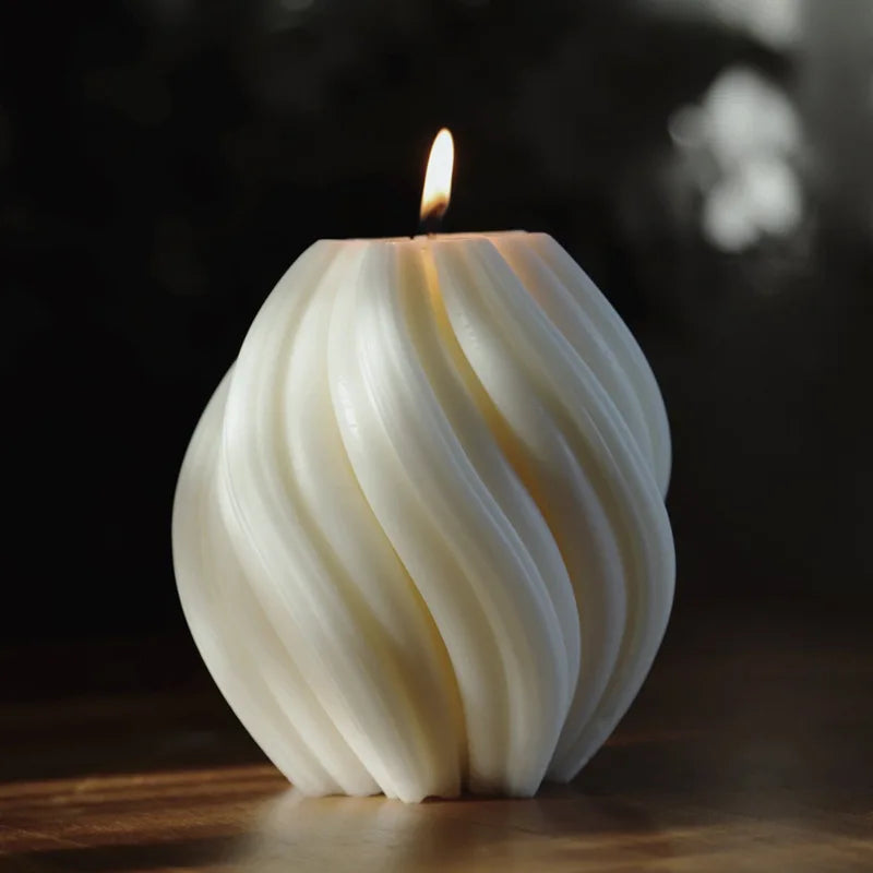 Velas perfumadas con espiral 3D