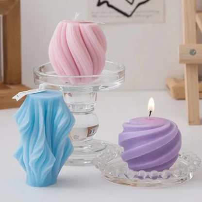 Velas perfumadas con espiral 3D