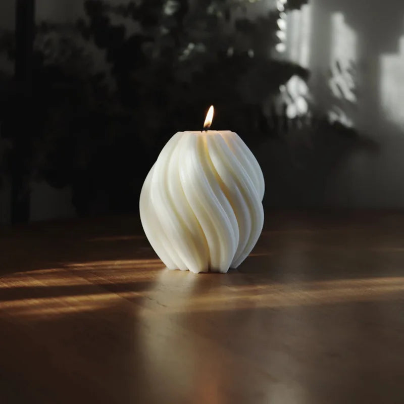 Velas perfumadas con espiral 3D